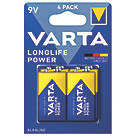 Varta Longlife Power 9V High Energy Batteries 4 Pack