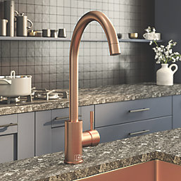 ETAL Holly Single Lever Kitchen Mixer Tap Brushed Copper