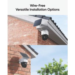 Eufy SoloCam S340 Rechargeable Battery-Operated White Wireless 3K Indoor & Outdoor Dome Stand-Alone Camera