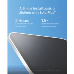 Eufy SoloCam S340 Rechargeable Battery-Operated White Wireless 3K Indoor & Outdoor Dome Stand-Alone Camera