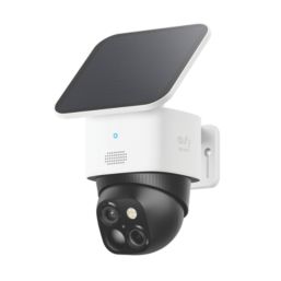 Eufy SoloCam S340 Rechargeable Battery-Operated White Wireless 3K Indoor & Outdoor Dome Stand-Alone Camera
