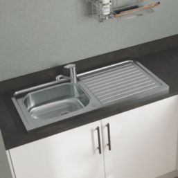 Utility 1 Bowl  Polished Stainless Steel Sink 1000mm x 500mm