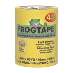 Frogtape  Painters Delicate-Surface 60-Day Masking Tape 55m x 36mm 4 Pack