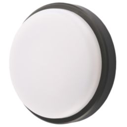 LAP Davenport Outdoor Round LED Bulkhead Black 12W 600lm