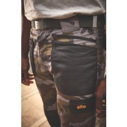 Site Harrier Work Trousers Camouflage 40" W 32" L