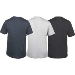 Dickies Rutland Short Sleeve T-Shirt Set Assorted Colours 2X Large 43.7" Chest 3 Pieces