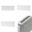 Flomasta 400mm x 1100mm 3591BTU White Type 21 Convector Radiator