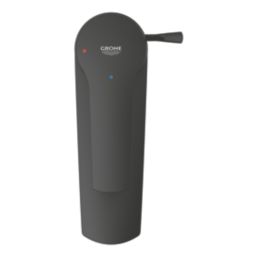 Grohe Start Matt Black 165mm Standard Lever Mono Basin Mixer Tap  With Pop-Up Waste