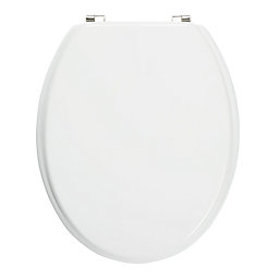 Toilet Seat Moulded Wood White