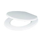 Standard Closing Toilet Seat Moulded Wood White