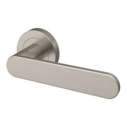 Smith & Locke Maugan Door Handle Pair Satin Nickel