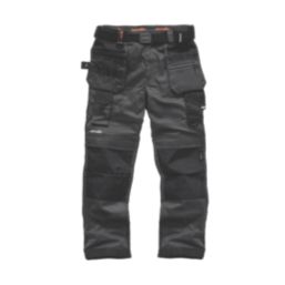 Scruffs Pro Flex Holster Work Trousers Graphite 32" W 32" L