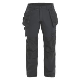 Blaklader 1720 Stretch Trousers Black 36 W 32 L Screwfix