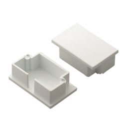 Deta TTE  Maxi Trunking End Caps 38mm x 25mm 2 Pack