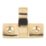 Smith & Locke Sash Window Handles Polished Brass 42mm x 33mm 10 Pack