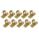 Smith & Locke Sash Window Handles Polished Brass 42mm x 33mm 10 Pack