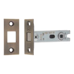Smith & Locke Antique Brass Mortice Latch & Thumbturn Set 76mm Case - 57mm Backset