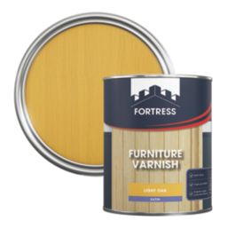 Fortress 750ml Light Oak Satin Water-Based Interior Furniture Varnish