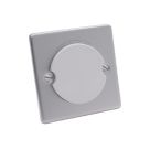 MagCharge Charging Socket 1-Gang 13A Satin Chrome with Grey Inserts