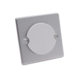 MagCharge Charging Socket 1-Gang 13A Satin Chrome with Grey Inserts