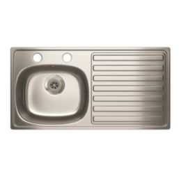 Carron Phoenix  1 Bowl Stainless Steel Kitchen Sink  940mm x 485mm