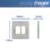 Hager Sollysta WRGP2BS 2-Module Grid Faceplate Brushed Steel