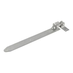 Smith & Locke Silver Straight Tee Hook & Band Hinges 40mm x 450mm x 50mm 2 Pack