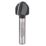 Bosch Standard for Wood 1/4" Rounding-Over Core Box Bit 15.9mm x 12.3mm