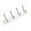 Hardware Solutions 4-Hook Rail White 450mm x 125mm