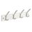 Hardware Solutions 4-Hook Rail White 450mm x 125mm