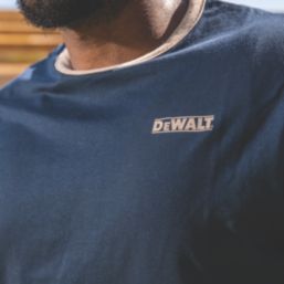 DEWALT Wilbury Short Sleeve T-Shirts Djion & Navy Medium 39-41" Chest 2 Pack