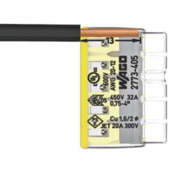 Wago 2773-405 32A 5-Way Push-Wire Connectors 60 Pack