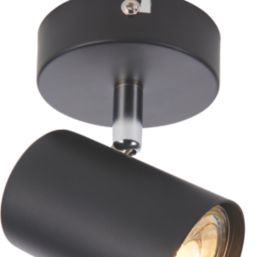 Saxby Toro Round 1-Light Spotlight Black