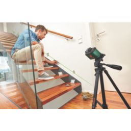 Bosch UniversalLevel 360 Premium (TT150 + MM3) 0603663E07 Green Self-Levelling Cross-Line Laser with Tripod & Clamp