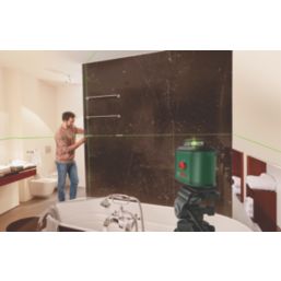 Bosch UniversalLevel 360 Premium (TT150 + MM3) 0603663E07 Green Self-Levelling Cross-Line Laser with Tripod & Clamp