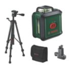 Bosch UniversalLevel 360 Premium (TT150 + MM3) 0603663E07 Green Self-Levelling Cross-Line Laser with Tripod & Clamp