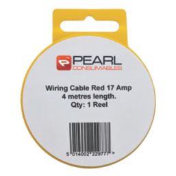 Pearl Consumables 17A 2mm² Automotive Cable 4m Coil Red