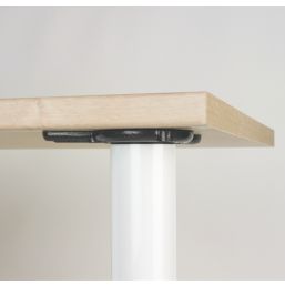 Hafele Table Leg White  870mm