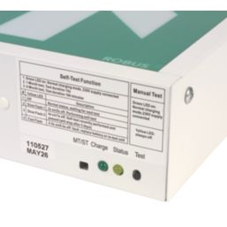Robus  Maintained or Non-Maintained Emergency LED Exit Box with Up Arrow 4W 30lm