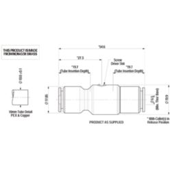 JG Speedfit Isolating Valve 15mm