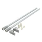 Hafele Drawer Rail Set Grey 400mm 2 Pack