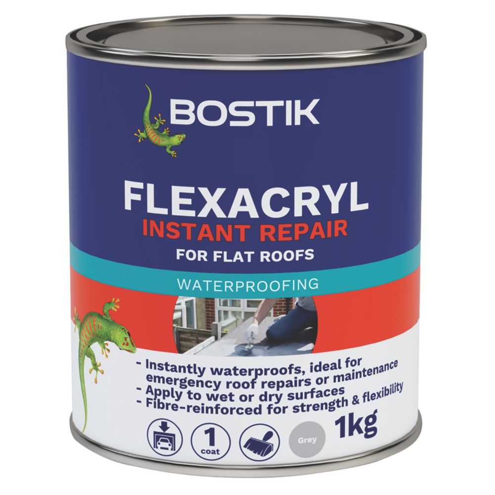 Bostik Roof Repair Compound Grey 1kg Screwfix
