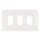 Hager Sollysta WMGP4 4-Module Grid Faceplate White