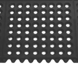 Essentials  Floor Mat Black 914mm x 914mm x 12mm 4 Pack