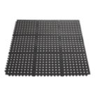 Essentials  Floor Mat Black 914mm x 914mm x 12mm 4 Pack