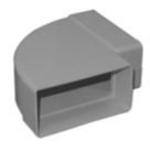 Manrose Rectangular 90° Horizontal Bend White 100mm