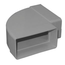 Manrose Rectangular 90° Horizontal Bend White 100mm