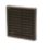 Manrose Fixed Louvre Vent Brown 100mm x 100mm