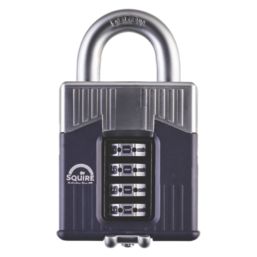 Squire Warrior Weatherproof  Combination  Padlock Blue/Chrome 55mm