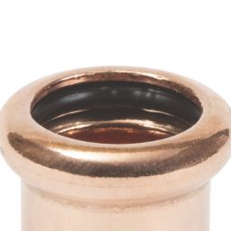 Flomasta  Copper Press-Fit Equal M-Profile Slip Couplers 15mm 2 Pack